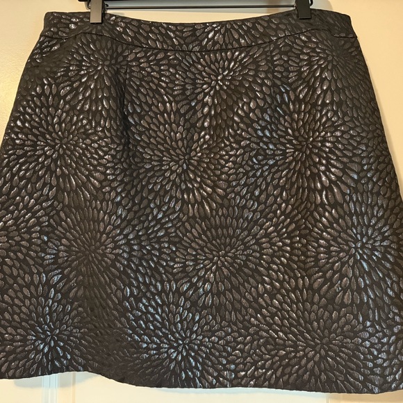 LOFT Black Shimmer Splash Skirt for Cocktail Night Out - Picture 2 of 4